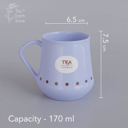 Pastel Conical Tea Cups (Set of 6) - The Earth Store - Cup Sets